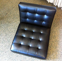 newly upholstered seat
