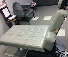 reupholstering exam table