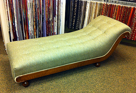 fainting couch with new upholstery